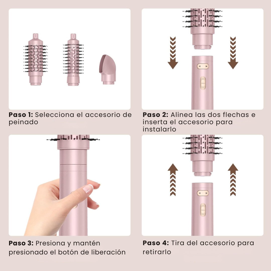 BlowWave™ – 3-in-1 Hair Dryer with Rotating Brushes